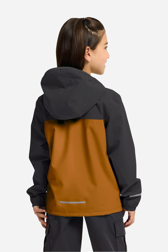 Jack Wolfskin Adventuretribe 2L Regenjas Junior rust/dark grey