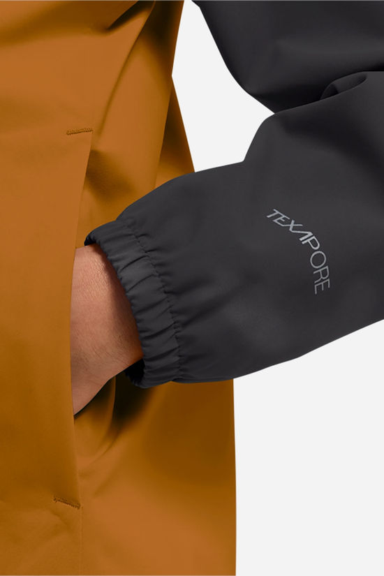 Jack Wolfskin Adventuretribe 2L Regenjas Junior rust/dark grey