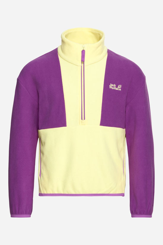 Jack Wolfskin Colorblock Taunus HZ Fleecetrui Junior light yellow