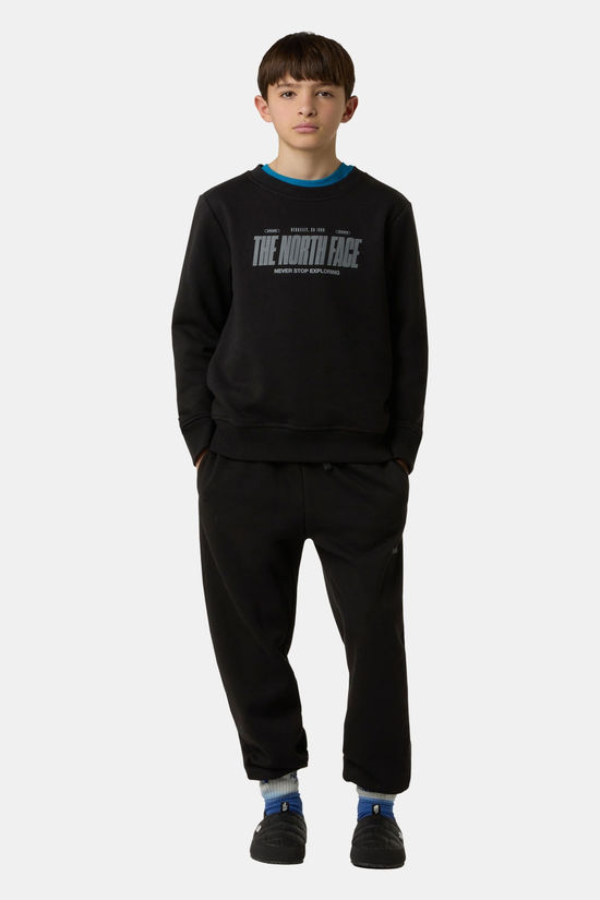 The North Face Reflective Logo Relaxed Crew Trui Junior black