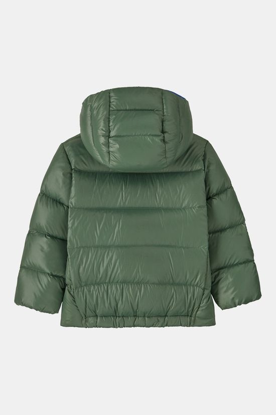 Patagonia Baby Hi-Loft Down Sweater Hoody Donsjas dark green