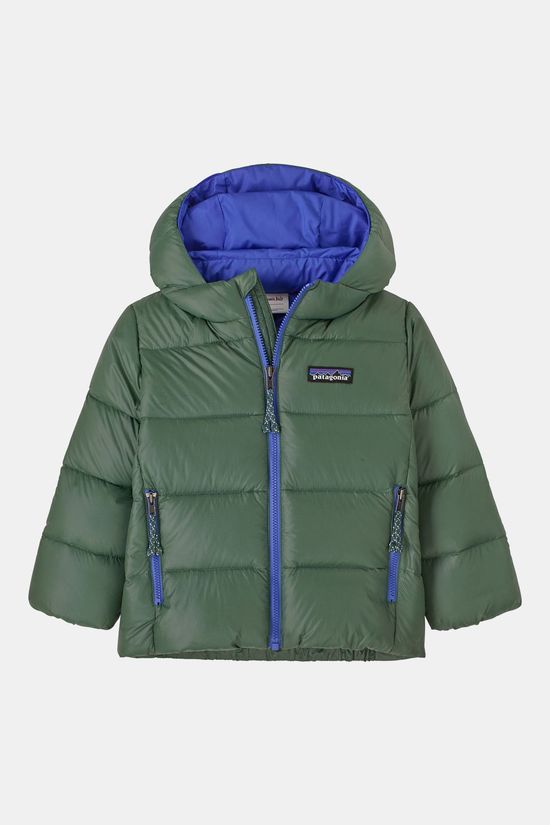 Patagonia Baby Hi-Loft Down Sweater Hoody Donsjas dark green
