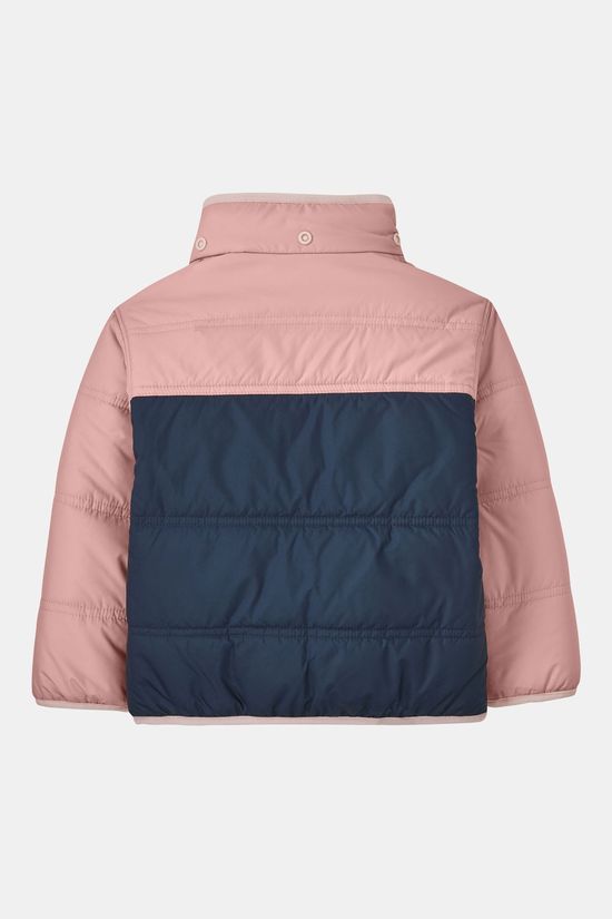Patagonia Baby Reversible Tribbles Hoody Gevoerde Jas Junior Navy Blue/Mid Pink