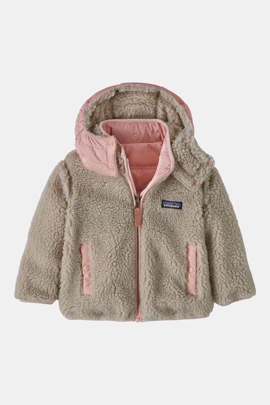 Patagonia Baby Reversible Tribbles Hoody Gevoerde Jas Junior Navy Blue/Mid Pink