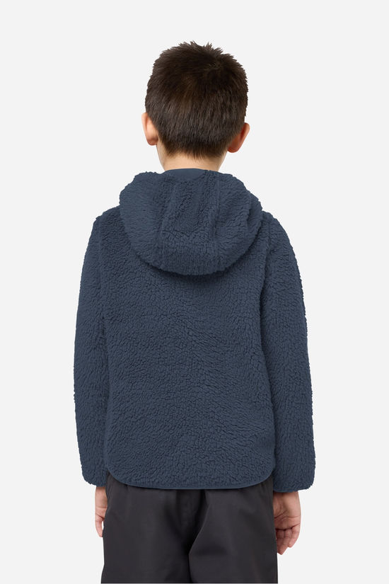Jack Wolfskin Ice Curl Hood Fleecevest Junior Navy Blue