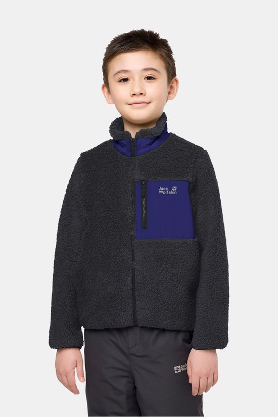 Jack Wolfskin Ice Curl Fleecevest Junior mid grey/blue