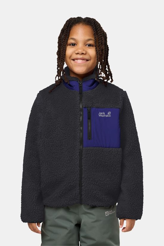 Jack Wolfskin Ice Curl Fleecevest Junior mid grey/blue