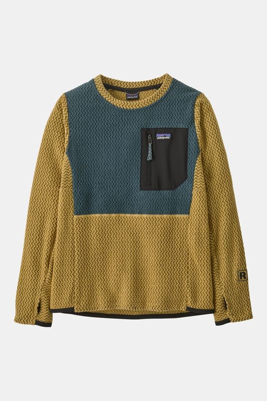 Patagonia R1 Air Crew Trui Kind light brown/dark blue