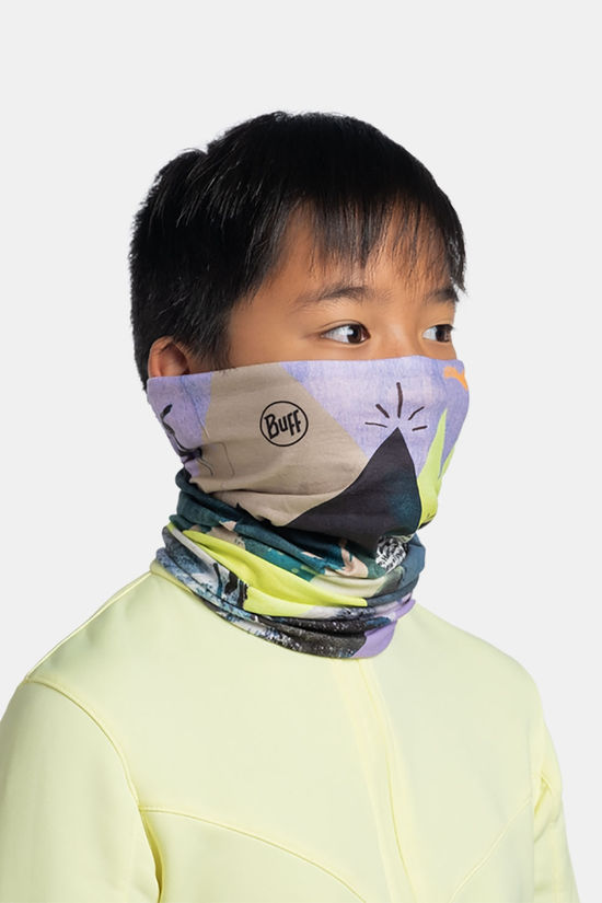 Buff Original Ecostretch Darau Multi Nekwarmer Junior Lime Green/Lilac