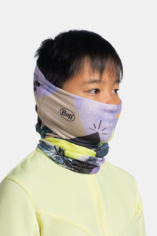 Buff Original Ecostretch Darau Multi Nekwarmer Junior Lime Green/Lilac