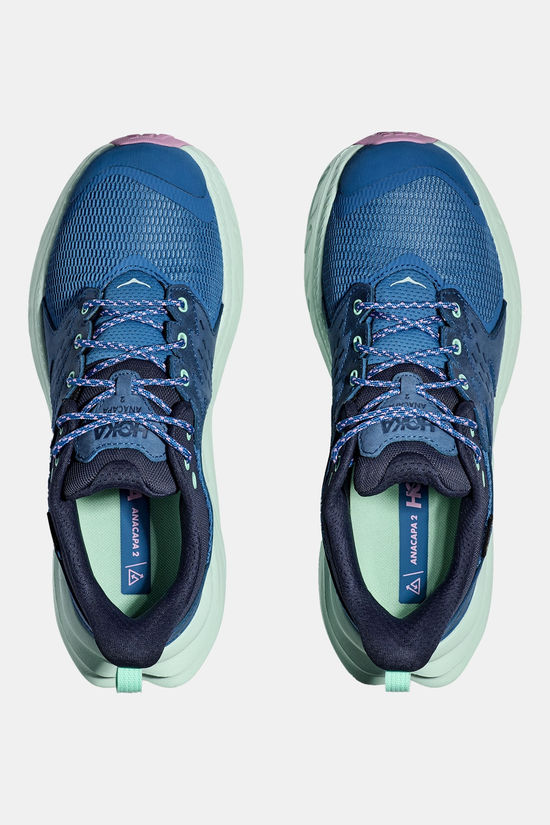 HOKA Anacapa 2 Low Gore-Tex Wandelschoen Dames mid blue/dark blue