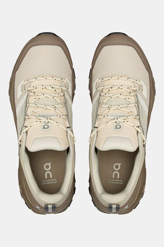 On Cloudrock Low WP Wandelschoen Dames Ecru/Off White