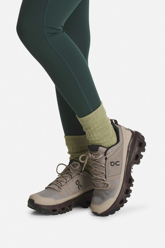 On Cloudrock Low WP Wandelschoen Dames mid grey/light grey