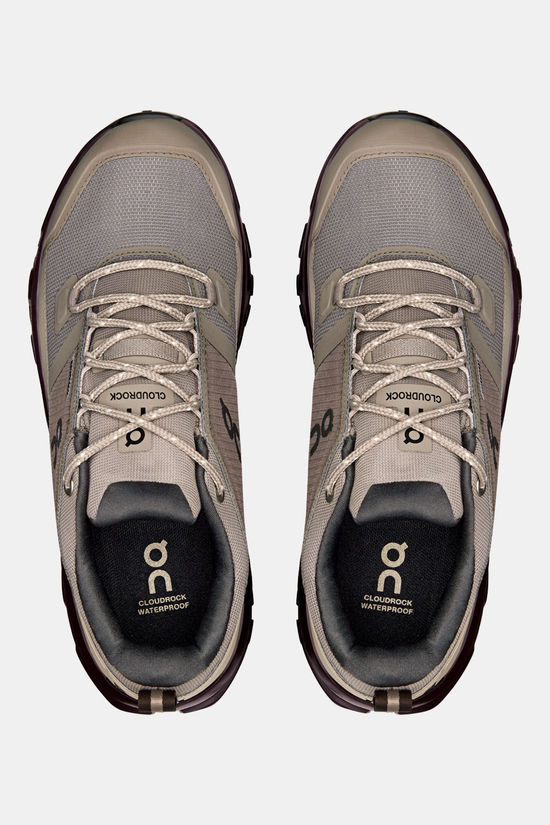 On Cloudrock Low WP Wandelschoen Dames mid grey/light grey