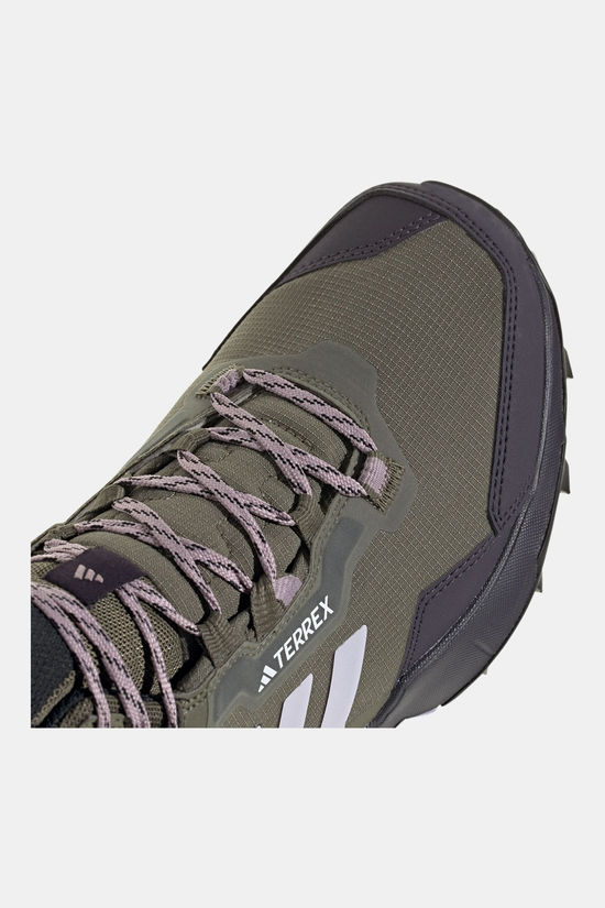 adidas Terrex Ax4 Mid Gore-Tex Wandelschoen Dames Olive Green/Purple