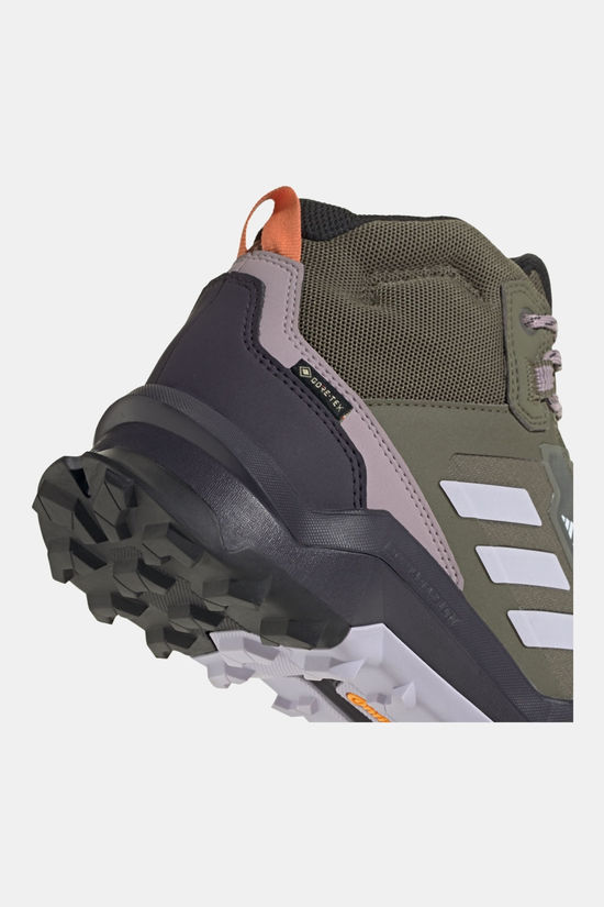 adidas Terrex Ax4 Mid Gore-Tex Wandelschoen Dames Olive Green/Purple
