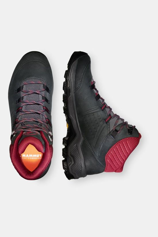 Mammut Nova IV Mid Gore-Tex Wandelschoen Dames Black-Blood Red
