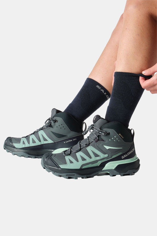 Salomon X Ultra 360 Mid Gore-Tex Wandelschoen Dames dark grey/light blue