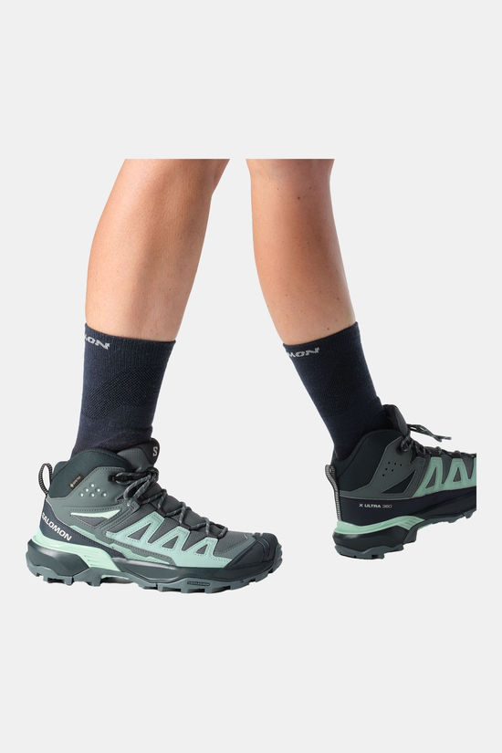 Salomon X Ultra 360 Mid Gore-Tex Wandelschoen Dames dark grey/light blue
