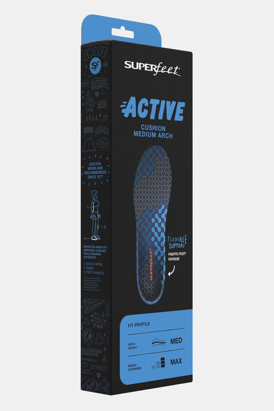 Superfeet Active Cushion Medium Inlegzool blue