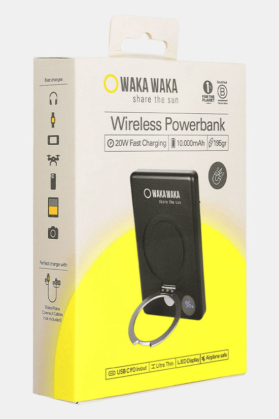 WakaWaka Power Pro Draadloze Powerbank mid yellow/black