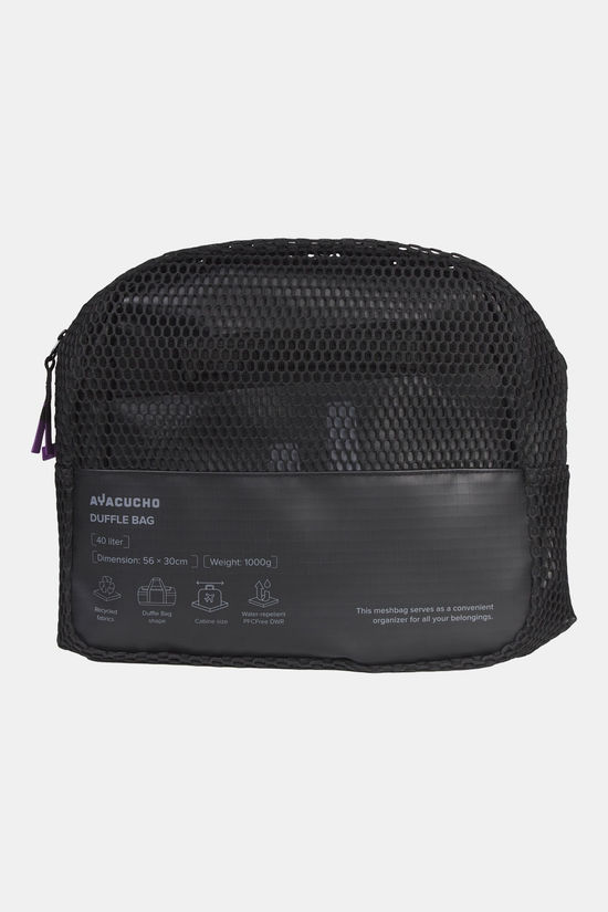 Ayacucho Vaunu Duffle Bag 40  black/dark grey