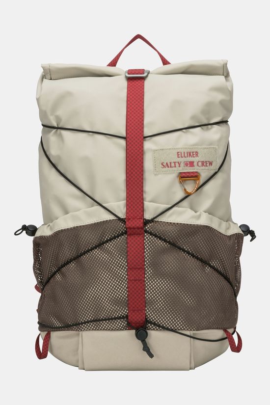 ELLIKER Dayle Roll Top Backpack 21/25 X Salty Crew Rugzak Grijs