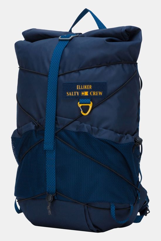 ELLIKER Dayle Roll Top Backpack 21/25 X Salty Crew Rugzak Navy Blue