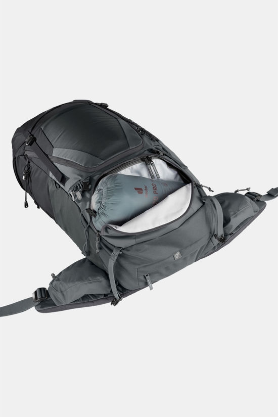 deuter Futura Air Trek 55 + 10 Sl Backpack Dames  black/dark grey