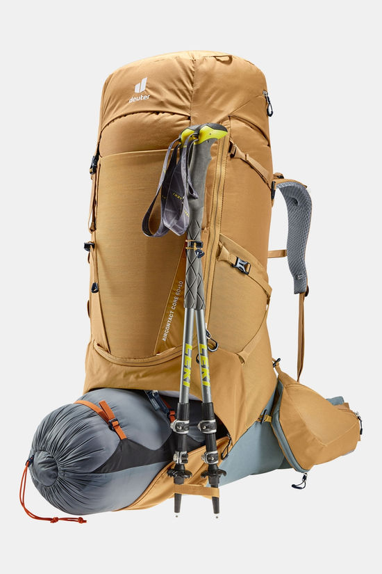 deuter Aircontact Core 60+10 Backpack almond/teal