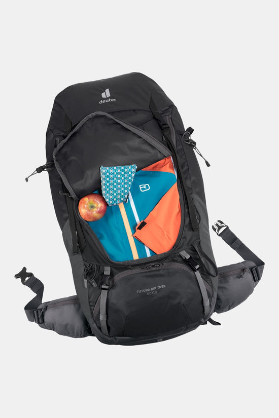 deuter Futura Air Trek 60 + 10 Backpack black/dark grey