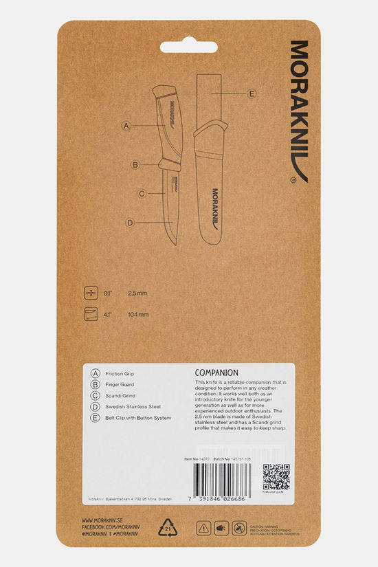 Morakniv Companion Olive Green Clampack Mes green