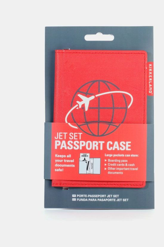 Kikkerland Red Jet Set Passport Case -