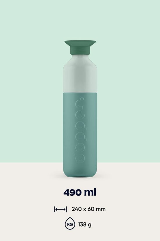 Dopper Dopper Steel 490 ml  Drinkfles mid green