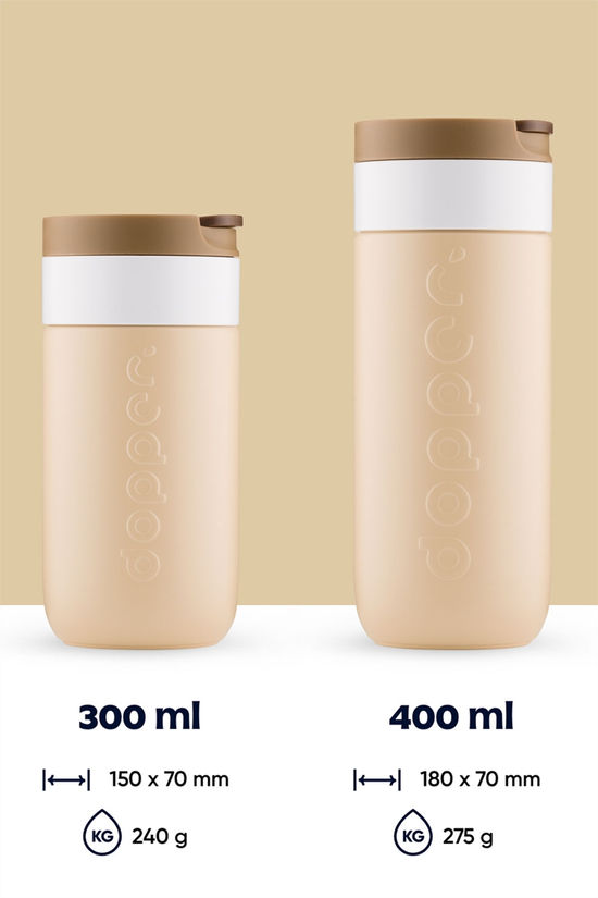 Dopper Travel Mug 300 ml Drinkbeker light brown