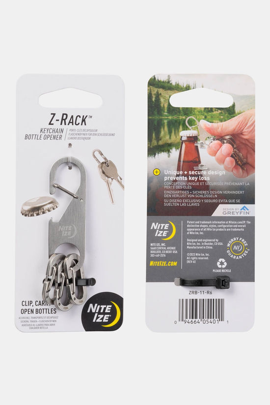 Nite Ize Z-Rack Keychain Bottle Opener silver