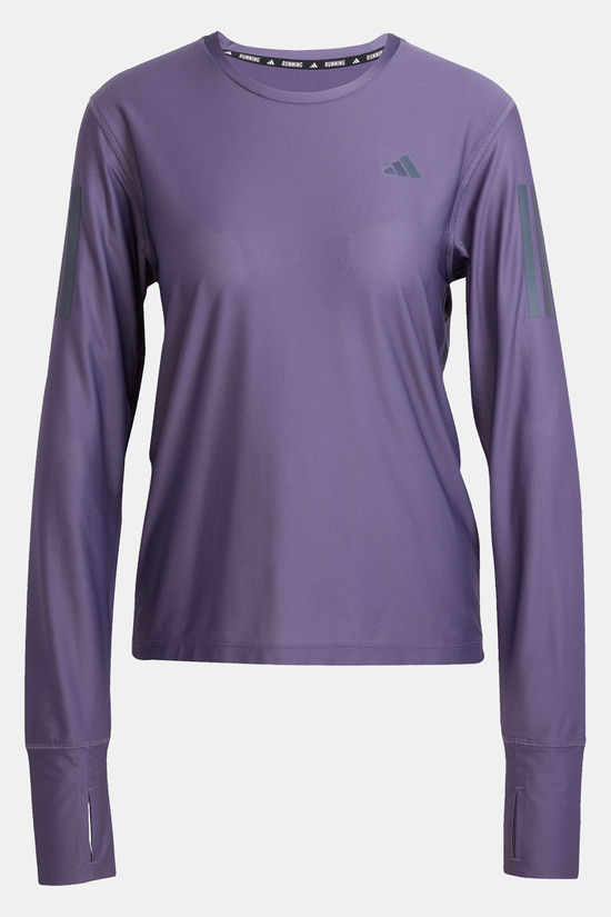 adidas Own The Run LS Tee Dames mid blue