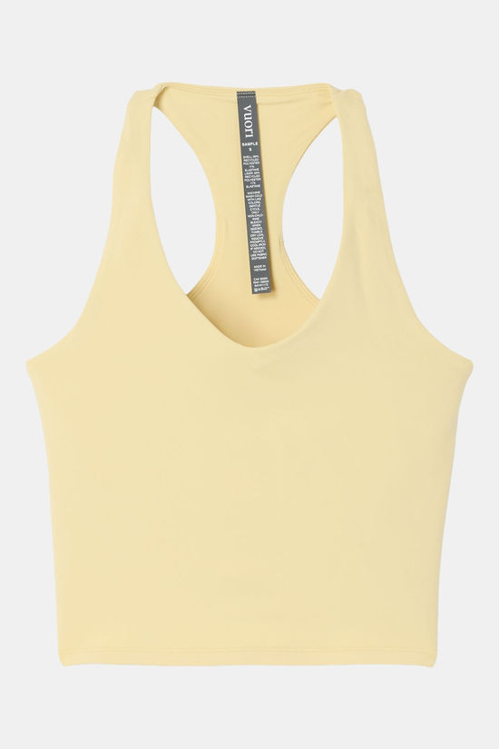 Vuori Halo Performance Crop Tank 2.0 Top Dames yellow
