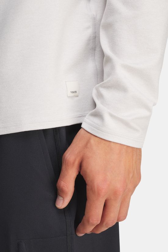 Vuori Ponto 1/2 Zip Mock Neck light grey