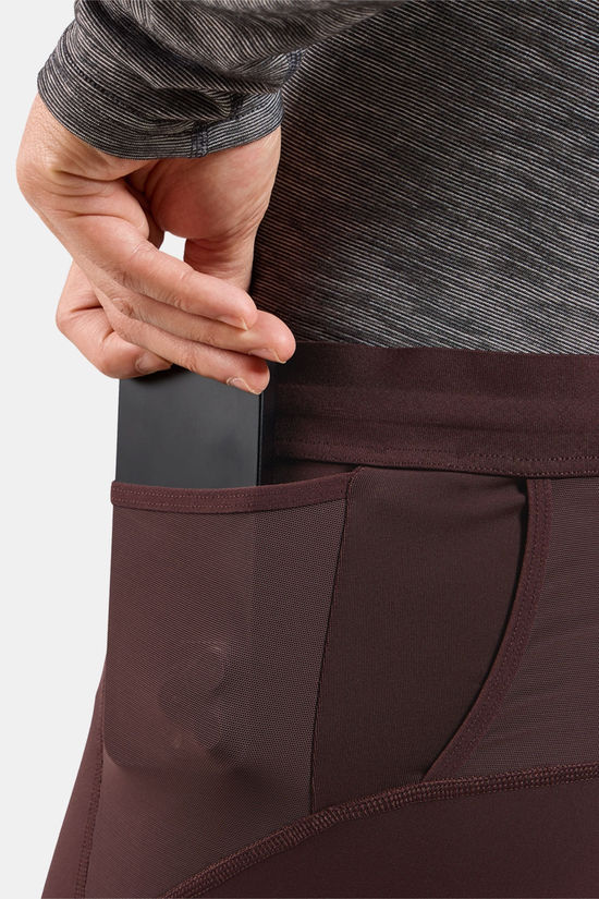 Odlo X-Alp Winter Tights Hardloopbroek dark brown