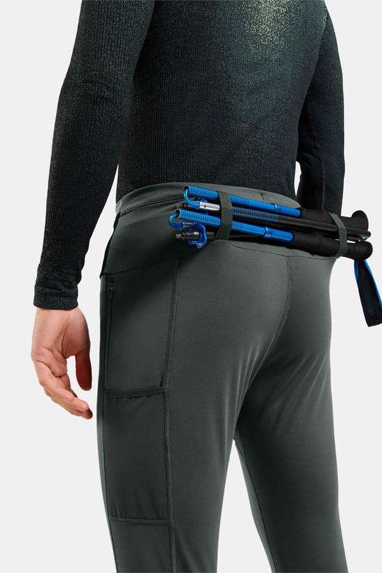 Odlo Tights X-Alp Cargo Winter Hardloopbroek dark green/dark grey