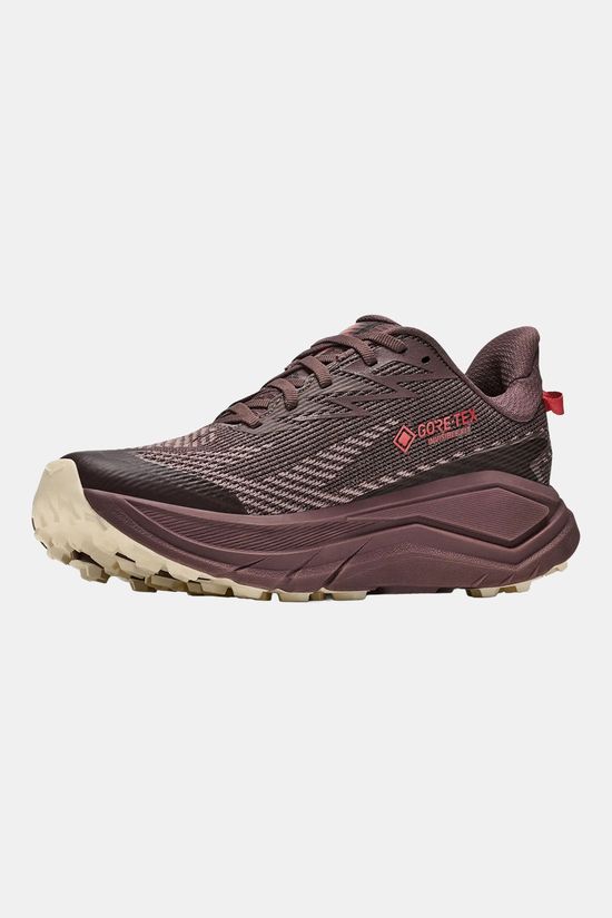 HOKA Challenger 8 Gore-Tex Trailschoen Dames prune/mid brown