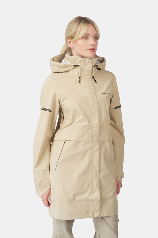 Ayacucho Canopy 3 Layer Coat Fietsregenjas Dames Stone/Stone