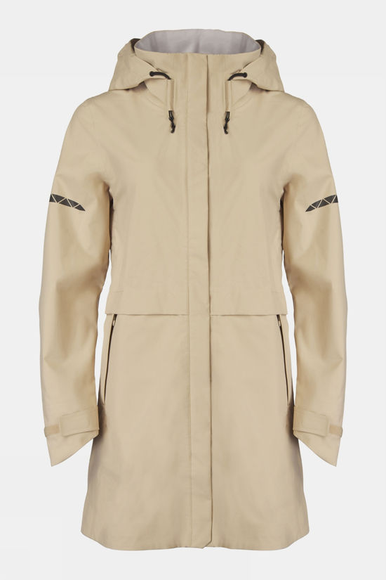 Ayacucho Canopy 3 Layer Coat Fietsregenjas Dames Stone/Stone