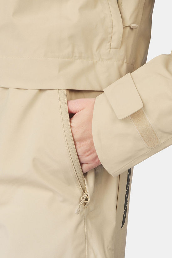 Ayacucho Canopy 3 Layer Coat Fietsregenjas Dames Stone/Stone