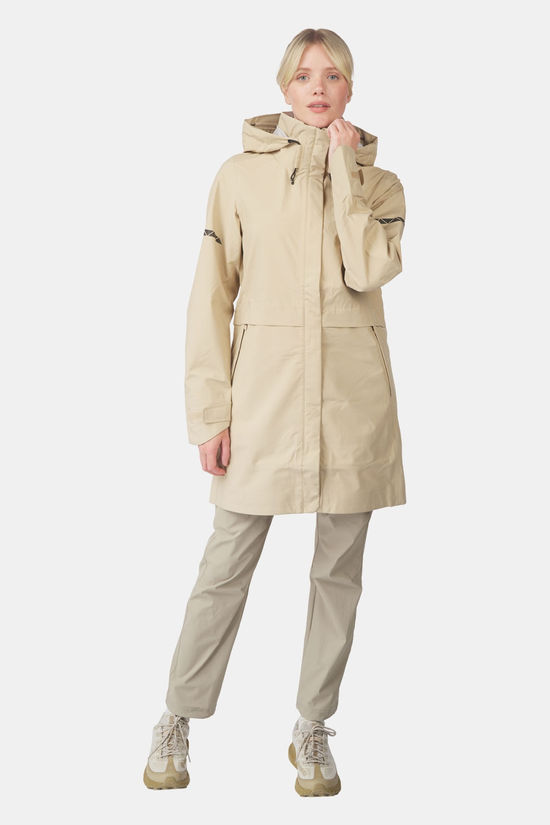 Ayacucho Canopy 3 Layer Coat Fietsregenjas Dames Stone/Stone