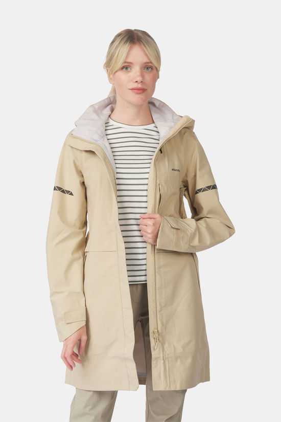 Ayacucho Canopy 3 Layer Coat Fietsregenjas Dames Stone/Stone