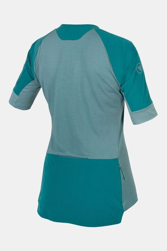 Endura GV500 Reiver Cycling Shirt Short Sleeve Dames green