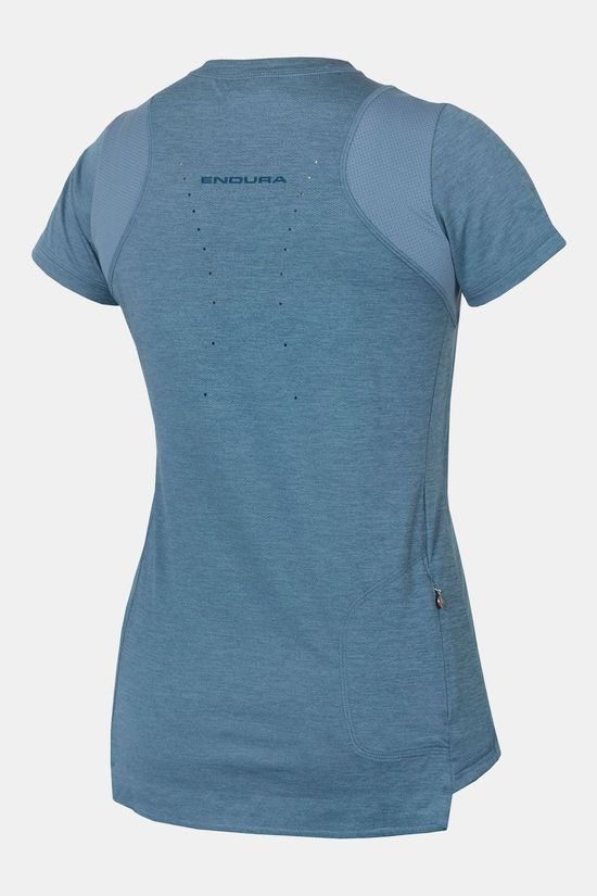 Endura Singletrack SS Jersey Fietsshirt Dames Blue Steel