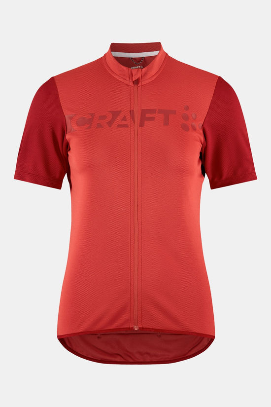 Craft Core Endur Logo Jersey Fietsshirt Dames red